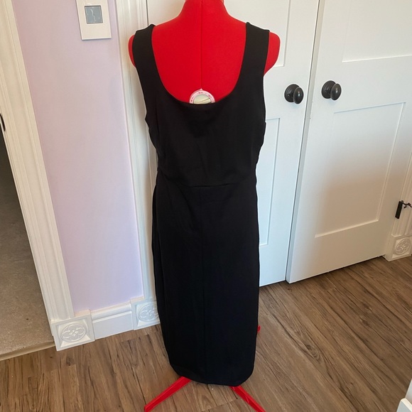 Addition Elle Sleeveless Fitted Midi Wrap Dress - Picture 2 of 2